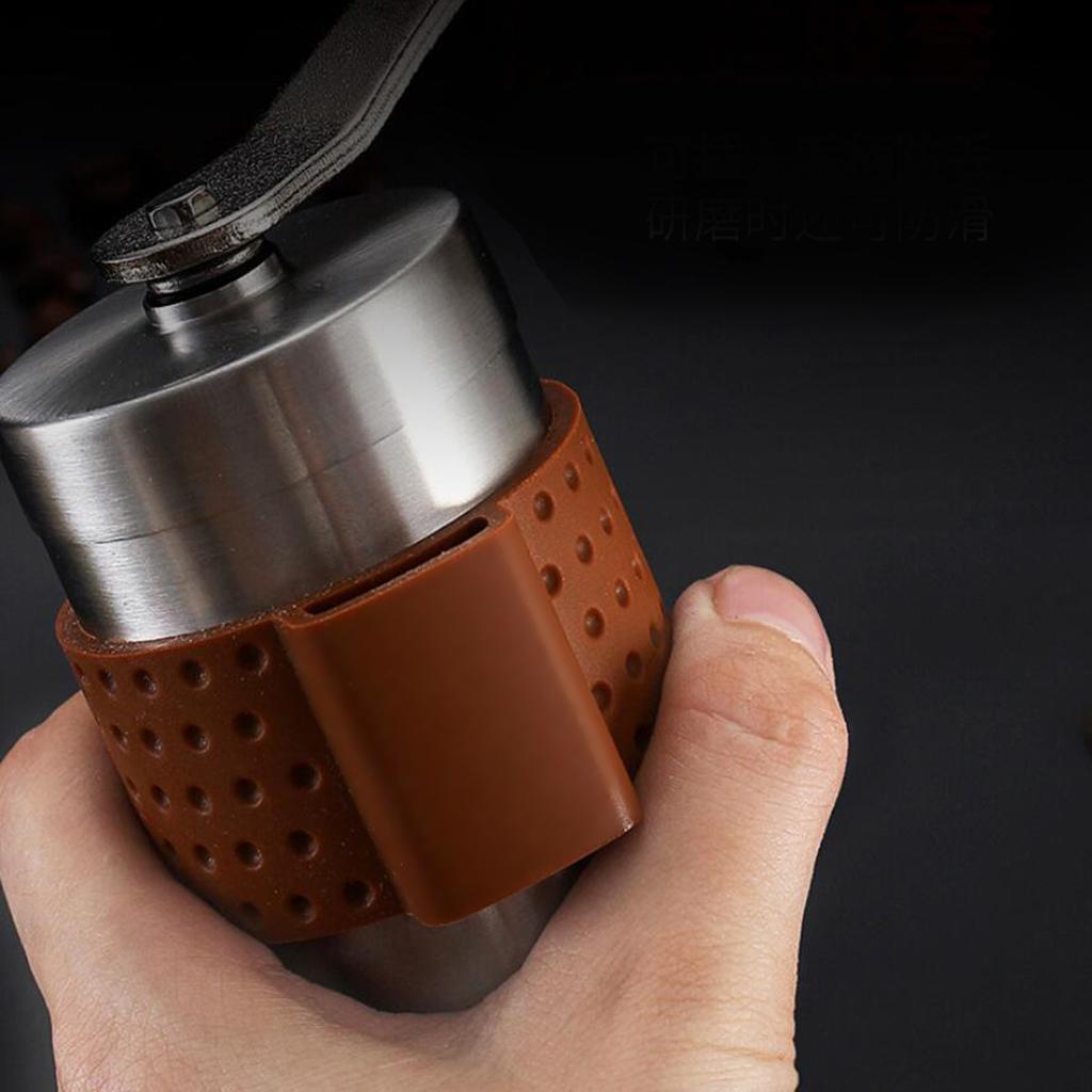 Stainless Steel Ceramic Burr Manual Coffee Grinder Portable Hand Crank Mill