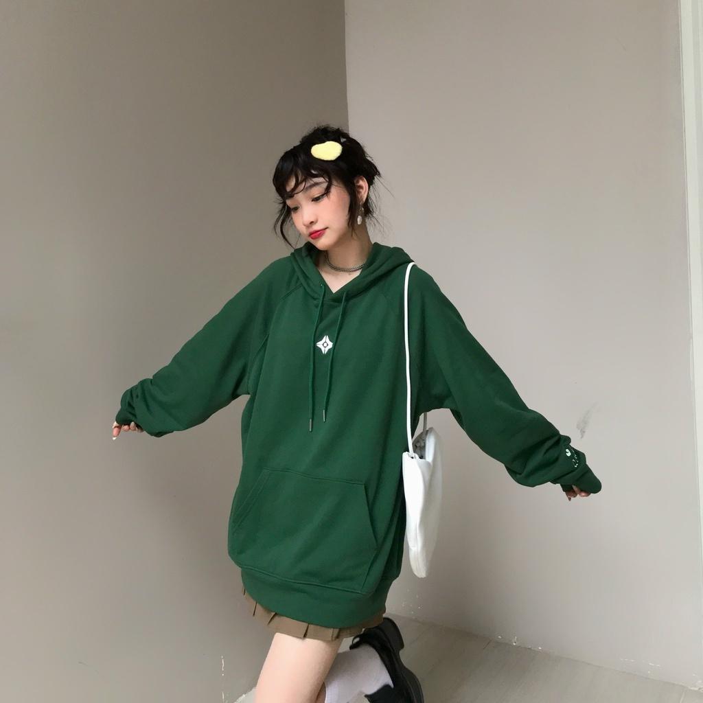 Áo khoác hoodie Kill System So Sad oversize có nón nam nữ, vải nỉ bông mỏng nhẹ, màu rêu phong cách unisex