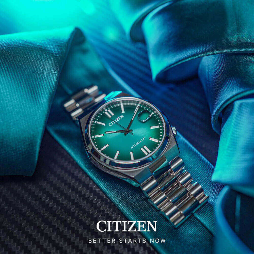 Đồng Hồ Nam Citizen Tsuyosa Dây Thép Không Gỉ Máy Cơ-Automatic NJ0151-88X - Mặt Xanh (Sapphire)