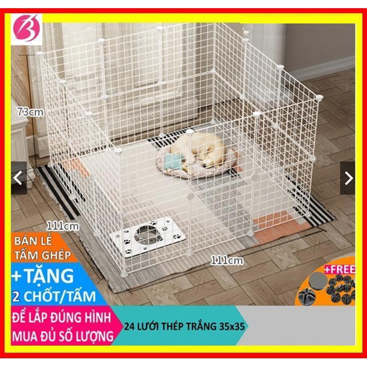 Chuồng mèo lắp ghép đa năng size 37cm (Bán theo tấm) Tấm lưới sắt lắp chuồng cho thú cưng