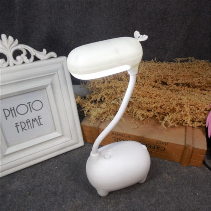 LED Night Light Eye-Caring Table Lamp Desk Lamp with USB Charging Port Reading