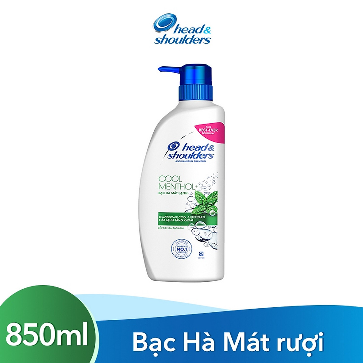 1 Thùng Dầu Gội Head &amp; Shoulder Bạc Hà Mát Lạnh 850ML (6 Chai)