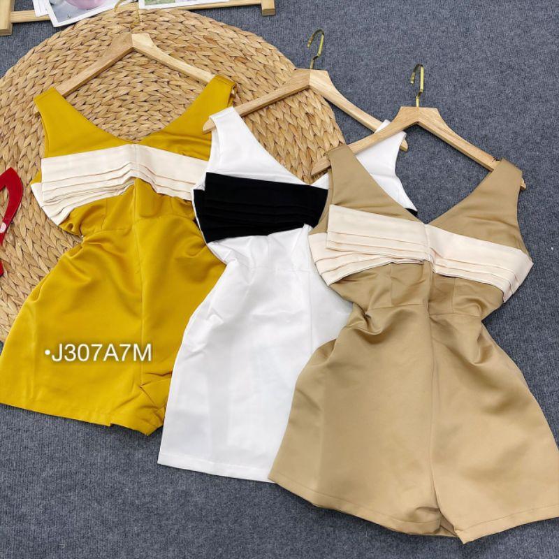 Set bộ Jum tacta nơ ngực, Bộ Jumpsuit thiết kế nơ ngực