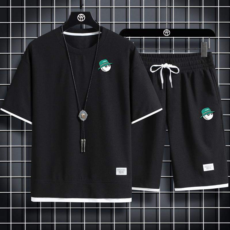 Golf 2023 Mùa hè Mới thời trang thể thao lỏng lẻo hai mảnh đặt nam thời trang chất lượng cao đa chức năng thoải mái Color: 8 Size: M