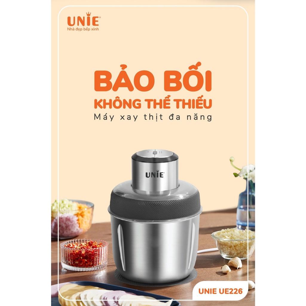 Máy xay thịt Unie UE226,dung tích 2.5L,thiết kế 4 lưỡi dao sắc bén,Công suất mạnh 300W Bảo hành 12 tháng HÀNG CHÍNH HÃNG