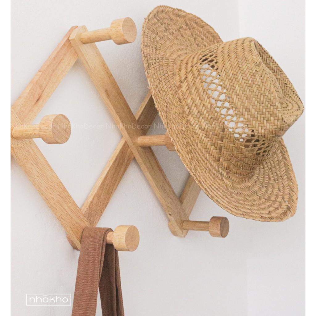 MÓC TREO QUẦN ÁO GỖ HÌNH THOI