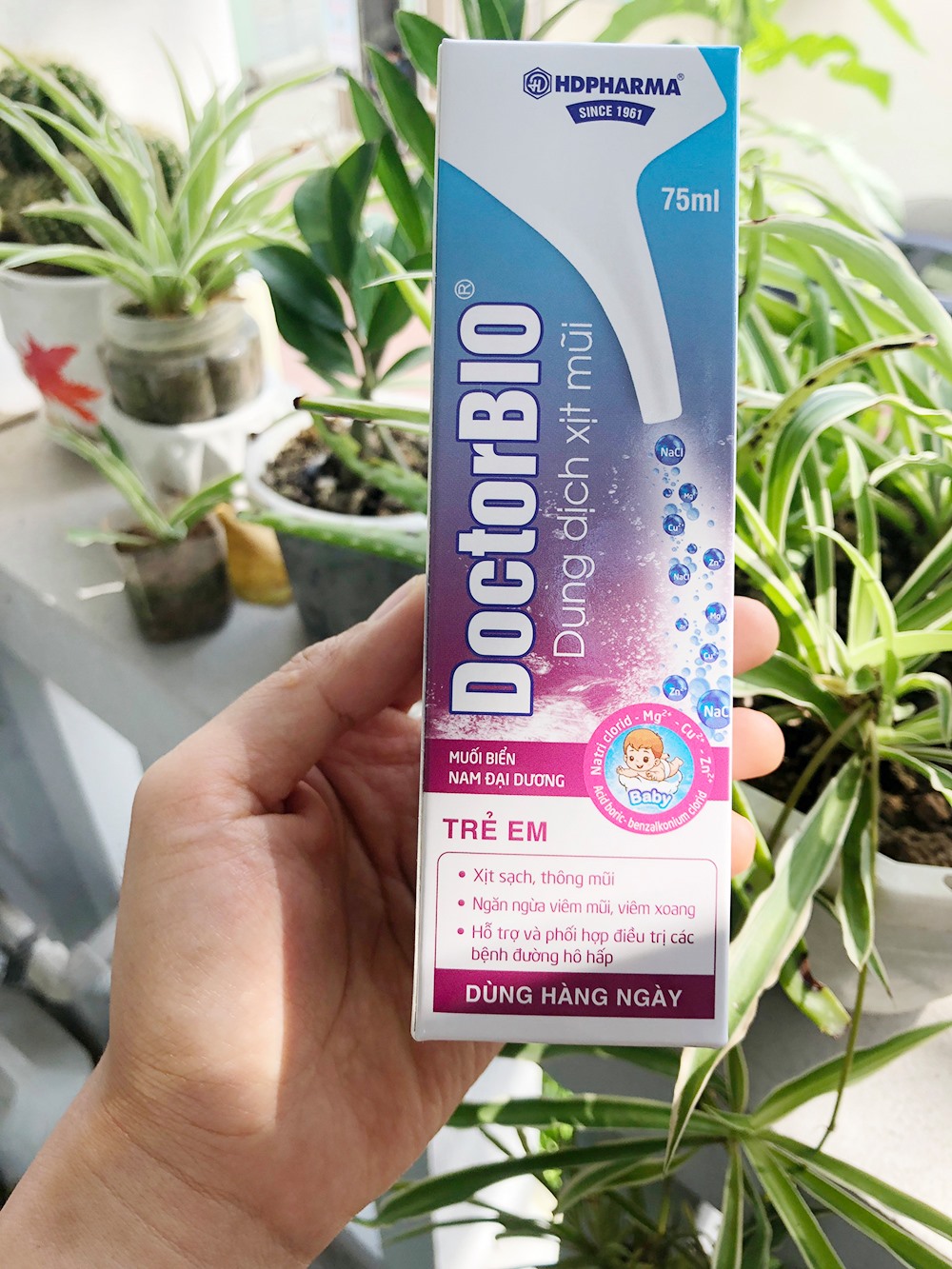 Dung Dịch Xịt Mũi DOCTORBIO Trẻ Em - HDPHARMA - Hỗ Trợ Giảm Các Bệnh Về Đường Hô Hấp (75 ml)