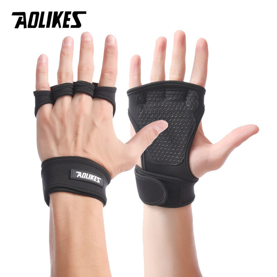 Găng tay nâng tạ tập gym AOLIKES A-117 Weight Lifting Glove