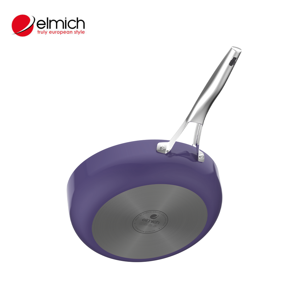 Chảo nhôm chống dính 28cm Full induction Elmich EL-8248 đày từ, màu tím