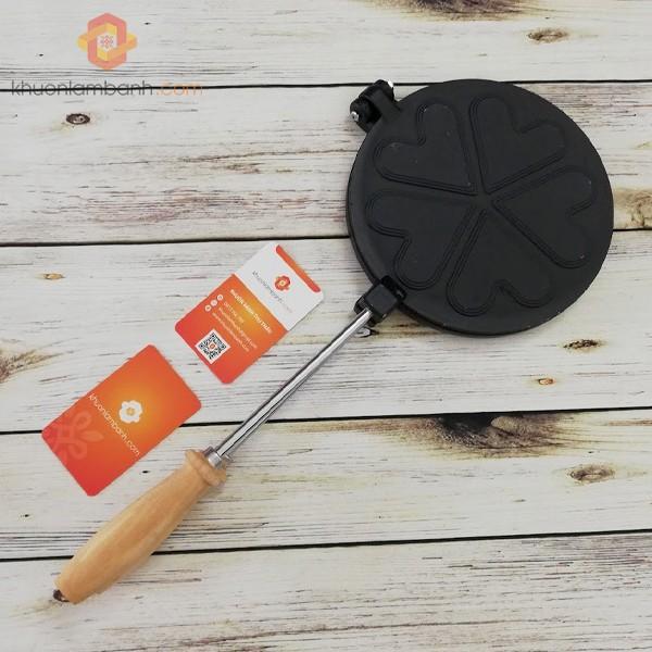 Khuôn bánh kẹp tàn ong trái tim TT475