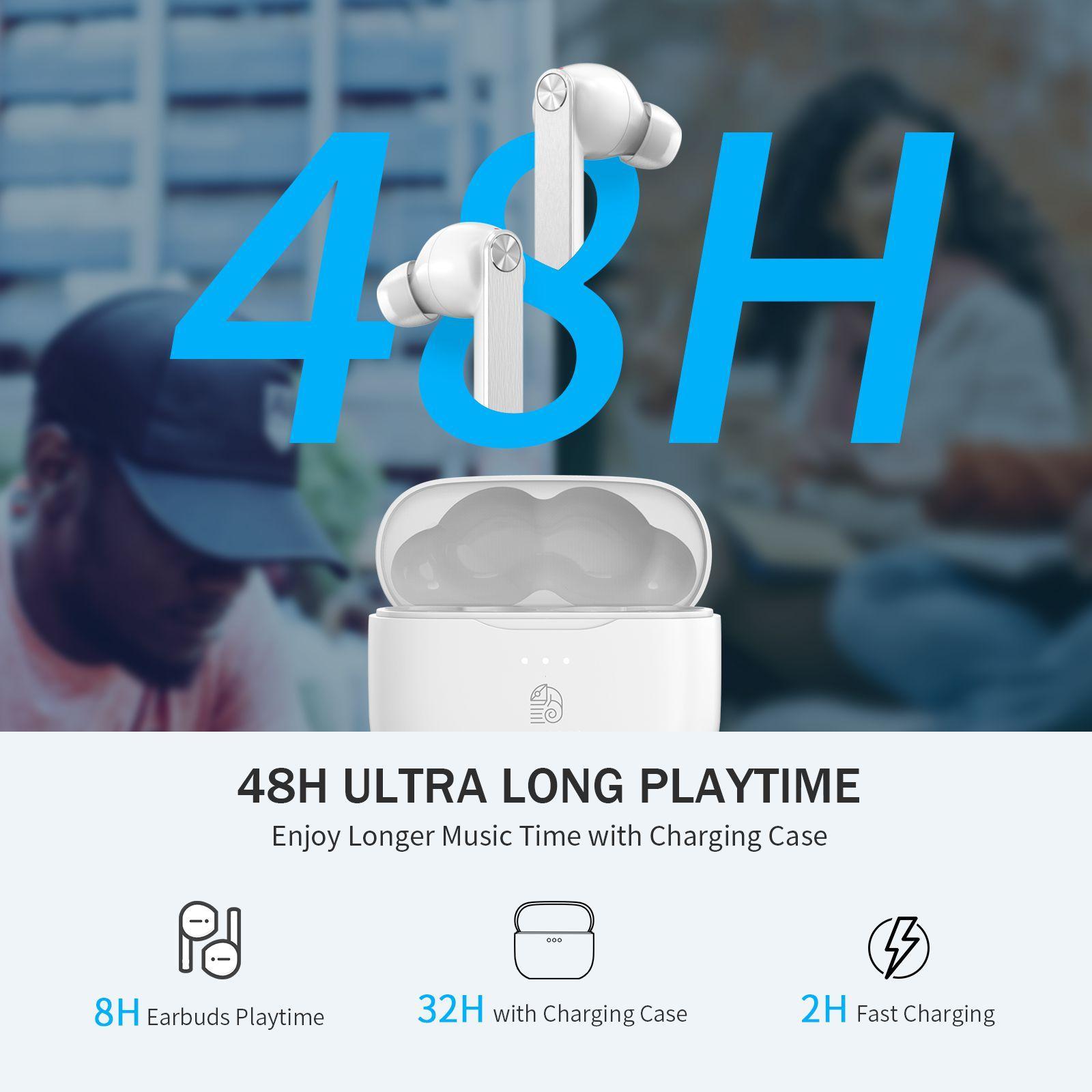 Wireless  Bluetooth 5.0 In-Ear Buds Touch Control for Sport Gaming