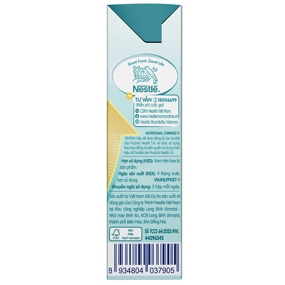 [Mua 1 Tặng 1] Thùng 24 hộp Sữa pha sẵn Nestlé NANGROW 180ml/hộp sữa mát công thức từ Thụy Sĩ 100% Canxi giúp bé cao lớn vượt trội 6(4 x 180ml) (1 tuổi trở lên)