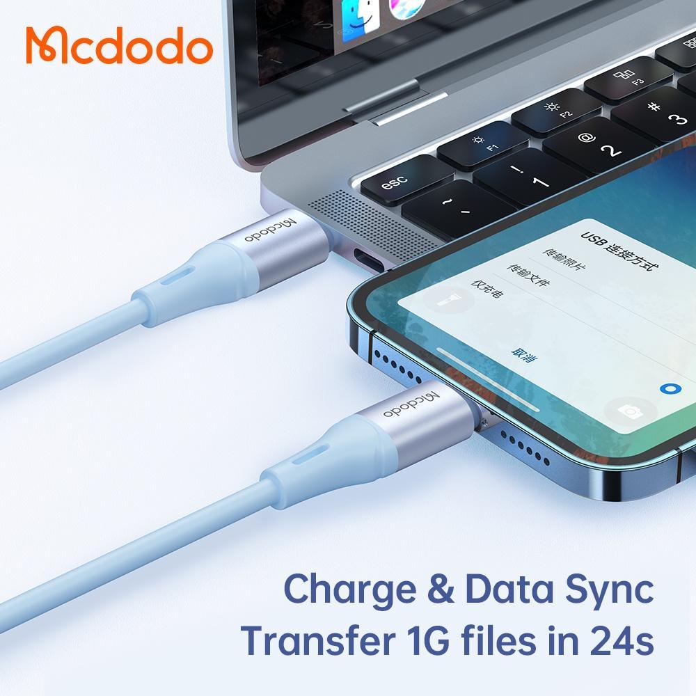 Cáp Sạc Nhanh Mcdodo 36W PD Type C Sang iP Cho iP 14 Plus Pro Max 13 12 11 Xr 8 CA-186