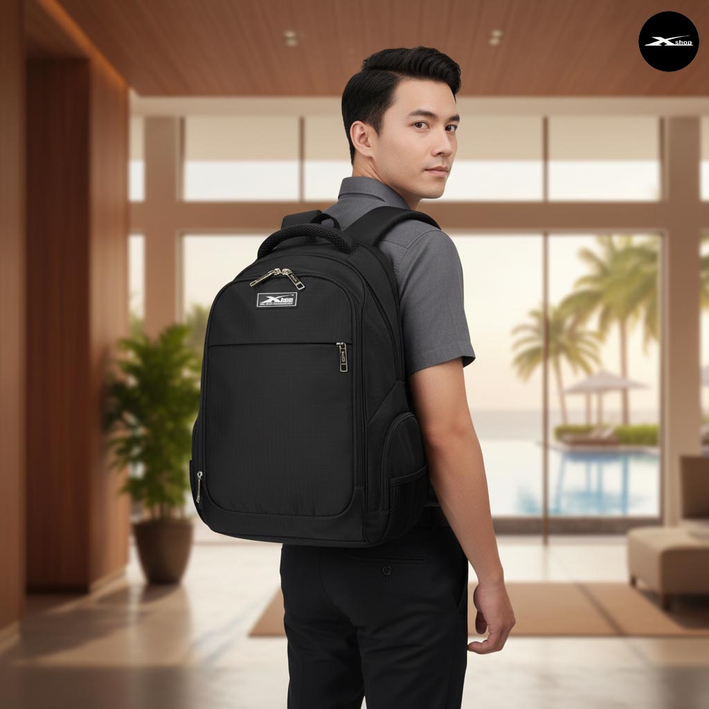 Balo Du Lịch Cao Cấp Đa Năng Xbags XB1002 – Balo Laptop 17 Inch Chống Nước, Nhiều Ngăn Tiện Dụng, Thiết Kế Thời Trang Sang Trọng Hiện Đại!