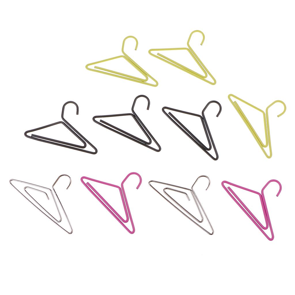 30X Kim Loại Móc Treo Quần Áo Hình Kẹp Giấy Đáng Dấu Cho Trường Văn Phòng