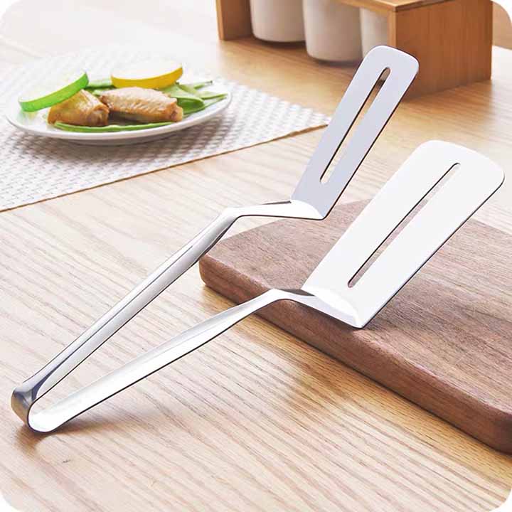 Kẹp Gắp thức ăn Inox - 24.8x7.4cm 160g-KLTA