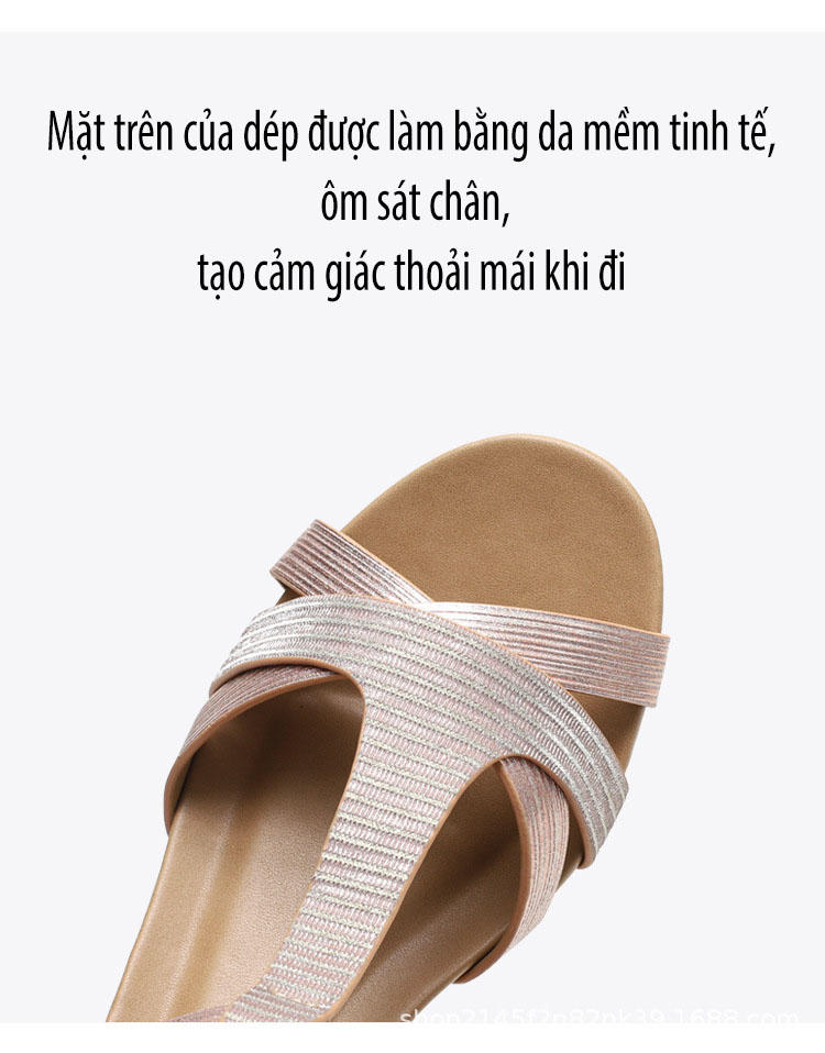 Giày quai ngang nữ giày sandals nữ dép quai hậu nữ cao 5 cm - DQH.320-97A