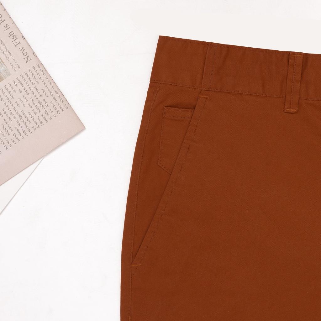 Quần kaki nam trung niên ZENTOMAN ống suông co giãn mềm mịn trơn cao cấp QKK20
