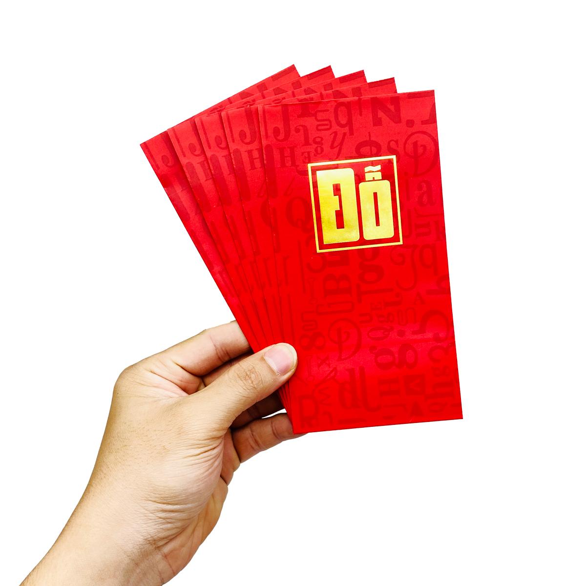 Bộ 5 Bao Lì Xì Tết Bính Ngọ 2026 - Futurebook L389 - Họ Đỗ