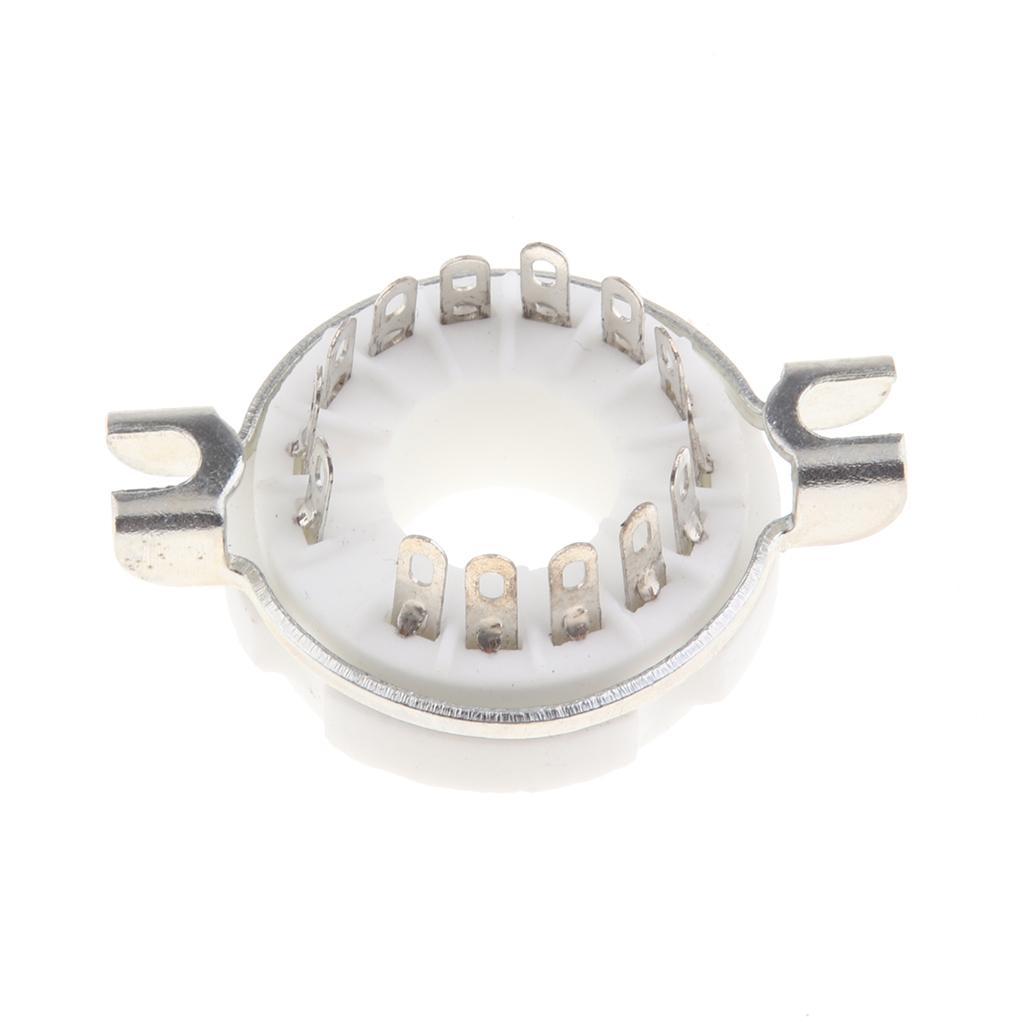Tin Plated PCB Mount Vacuum Tube Socket 14 Pin for PCB Board