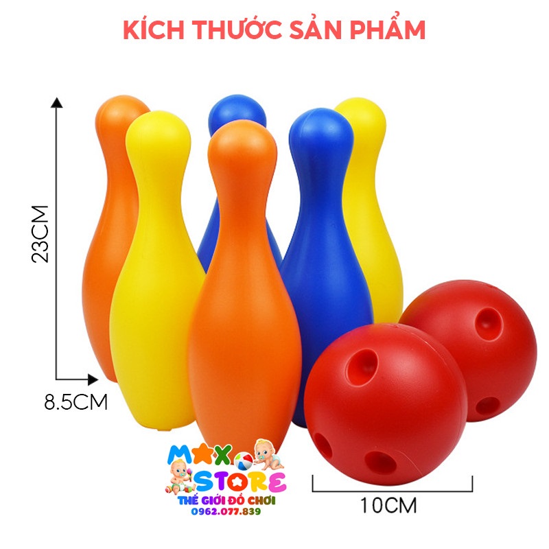 Đồ Chơi Bowling Kids SATOO Bằng Nhựa Mẫu To Đẹp Giúp Bé Vận Động