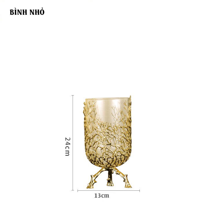 Cặp bình hoa decor hiện đại sang trọng BH04