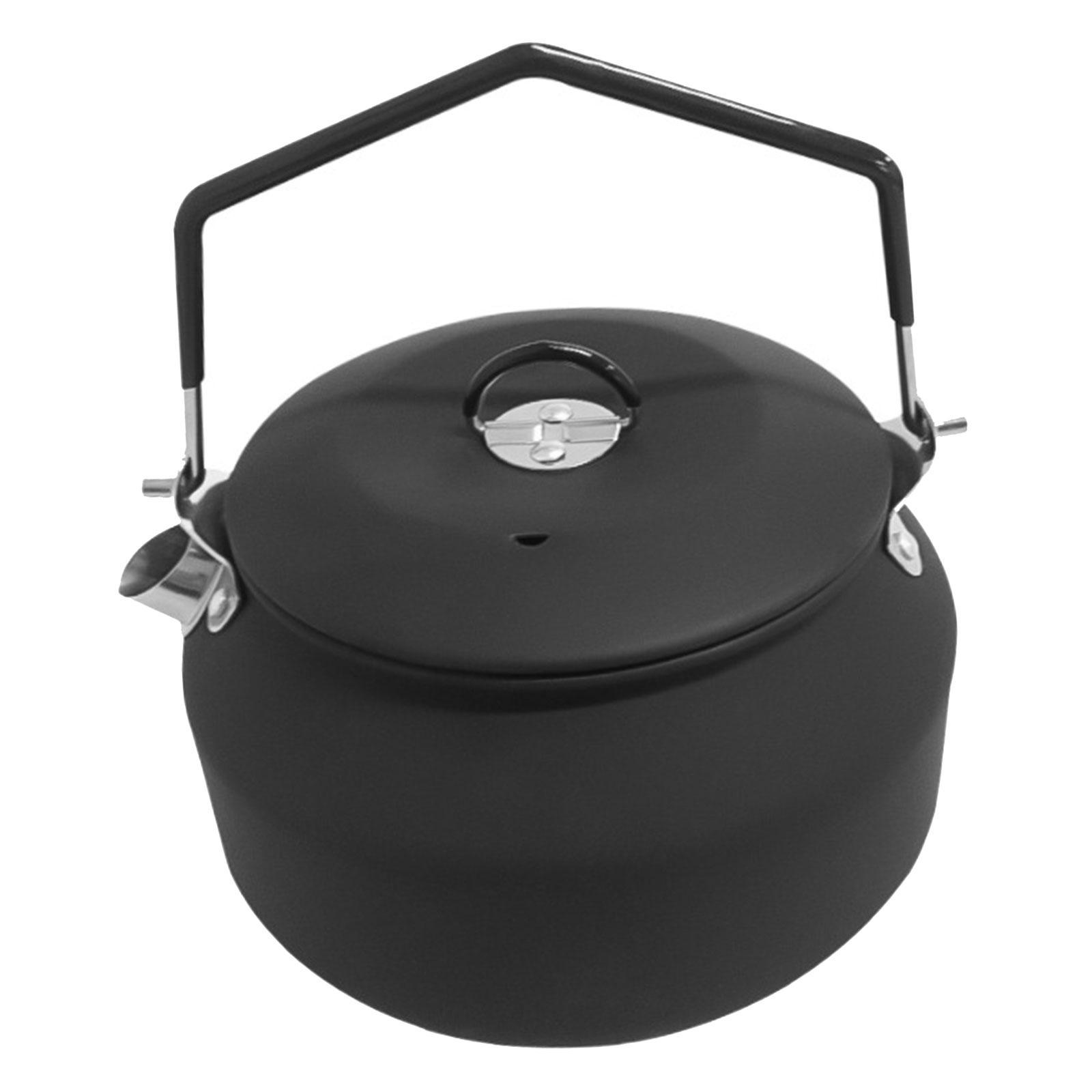 1.1L Outdoor Camping Kettle, Stainless Steel Tea Kettle, Compact Lightweight Coffee Pot