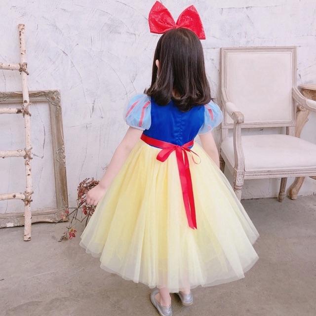 VÁY ĐẦM CÔNG CHÚA BẠCH TUYẾT CHO BÉ SNOWWHITE DRESS