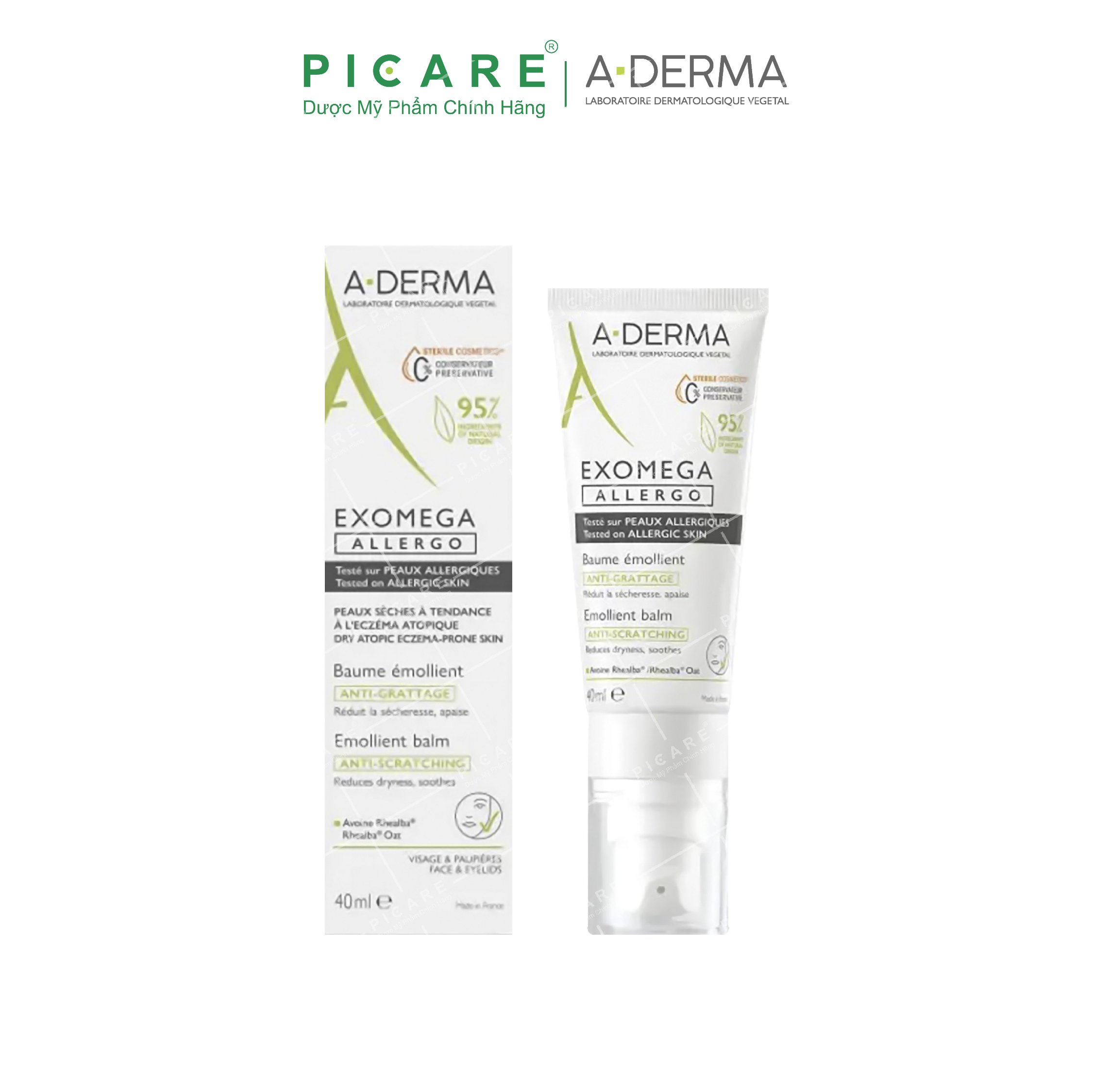 Kem Làm Mềm Da, Dịu Kích Ứng A-Derma Cho Da Khô Đến Rất Khô Exomega Control Emollient Cream (50ml)
