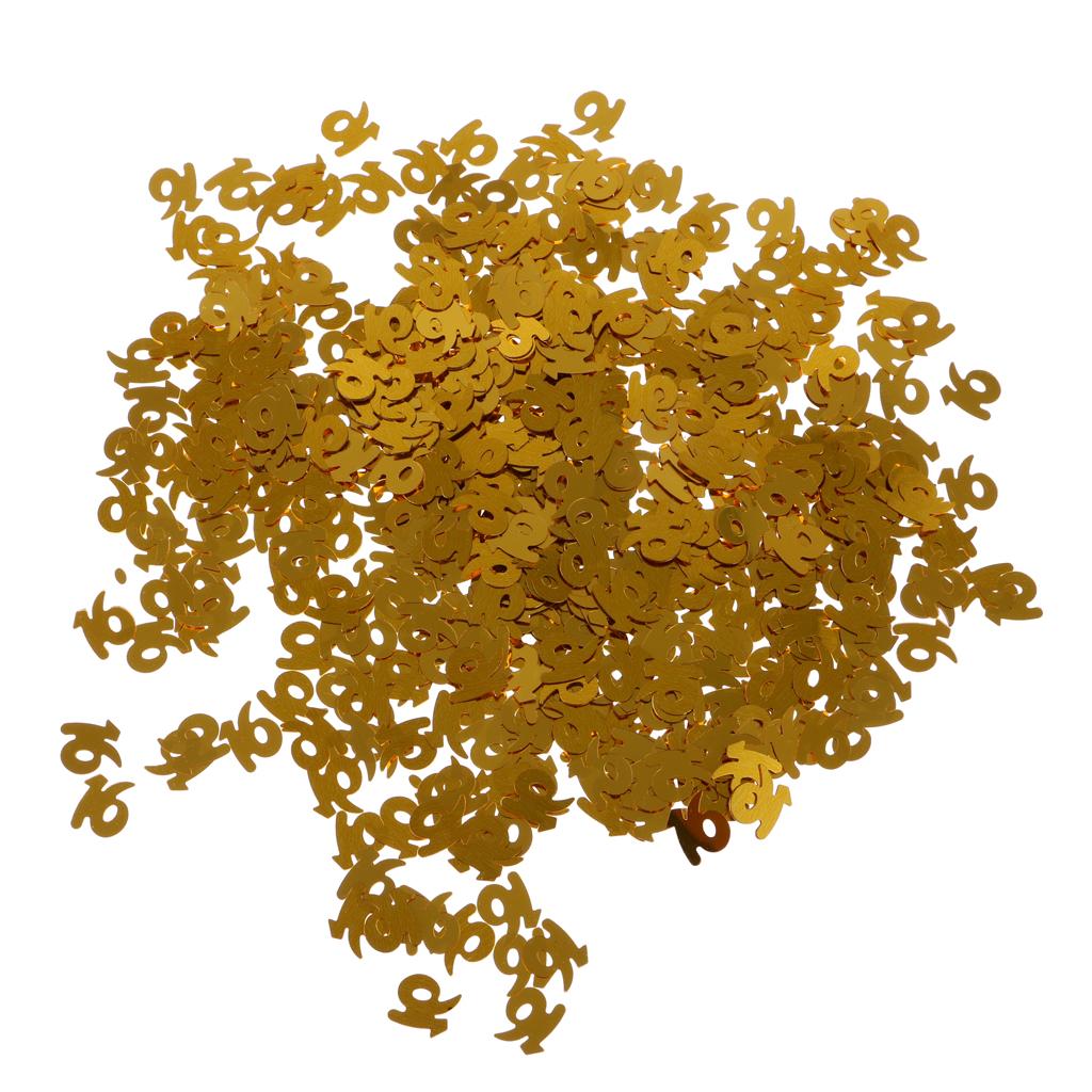 Table Confetti Age Birthday Party Wedding Anniversary Table Confetti Gold