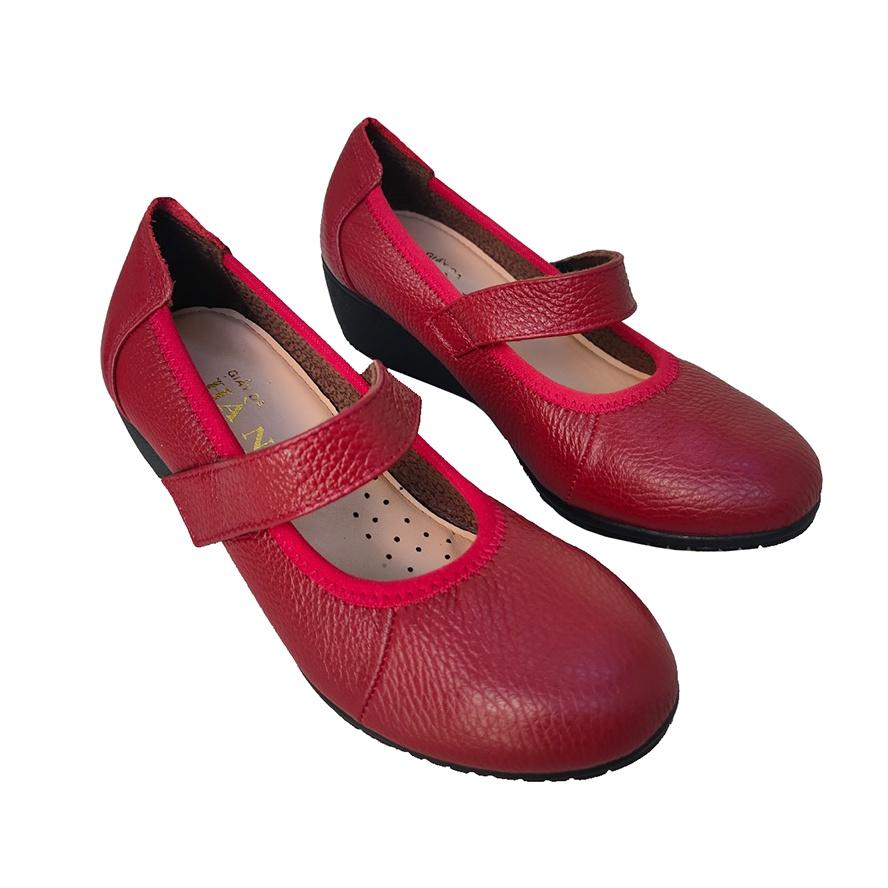 Giày Nữ Búp Bê HÀ NAM Da Bò Thật Thời Trang Cao Cấp 5cm GBBN2059