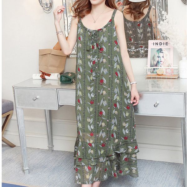 ĐẦM BẦU CHIFFON MAXI MÀU LẠ DR2346