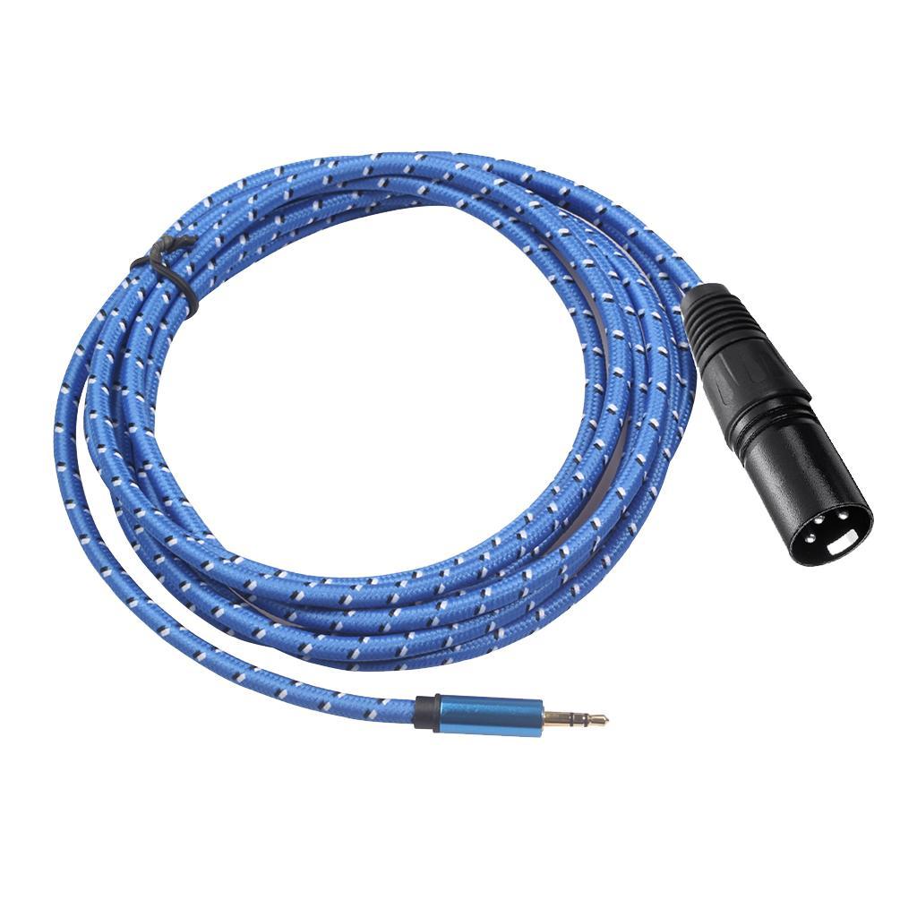 3-Pin Stereo Plug Shielded Microphone Cable 3.5mm XLR