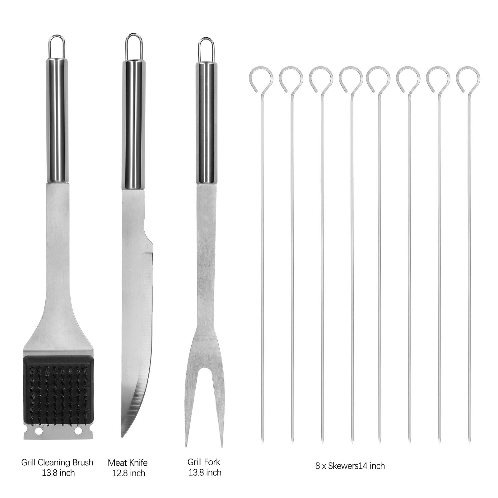 Bộ 35 Dụng Cụ Đồ Nướng Bbq Bằng Thép Không Gỉ