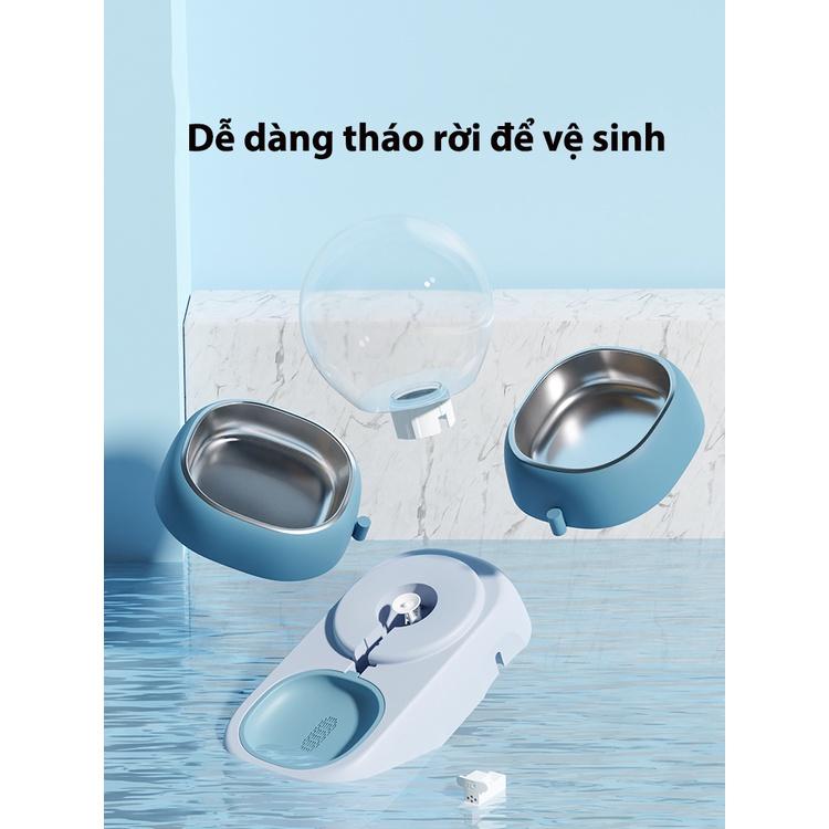 Bát Ăn Bình Cấp Nước Tự Động Cho Chó Mèo - Bát Ăn Bình Cấp Nước Tự Động Cho Chó Mèo Dung Tích Lớn (PKW21