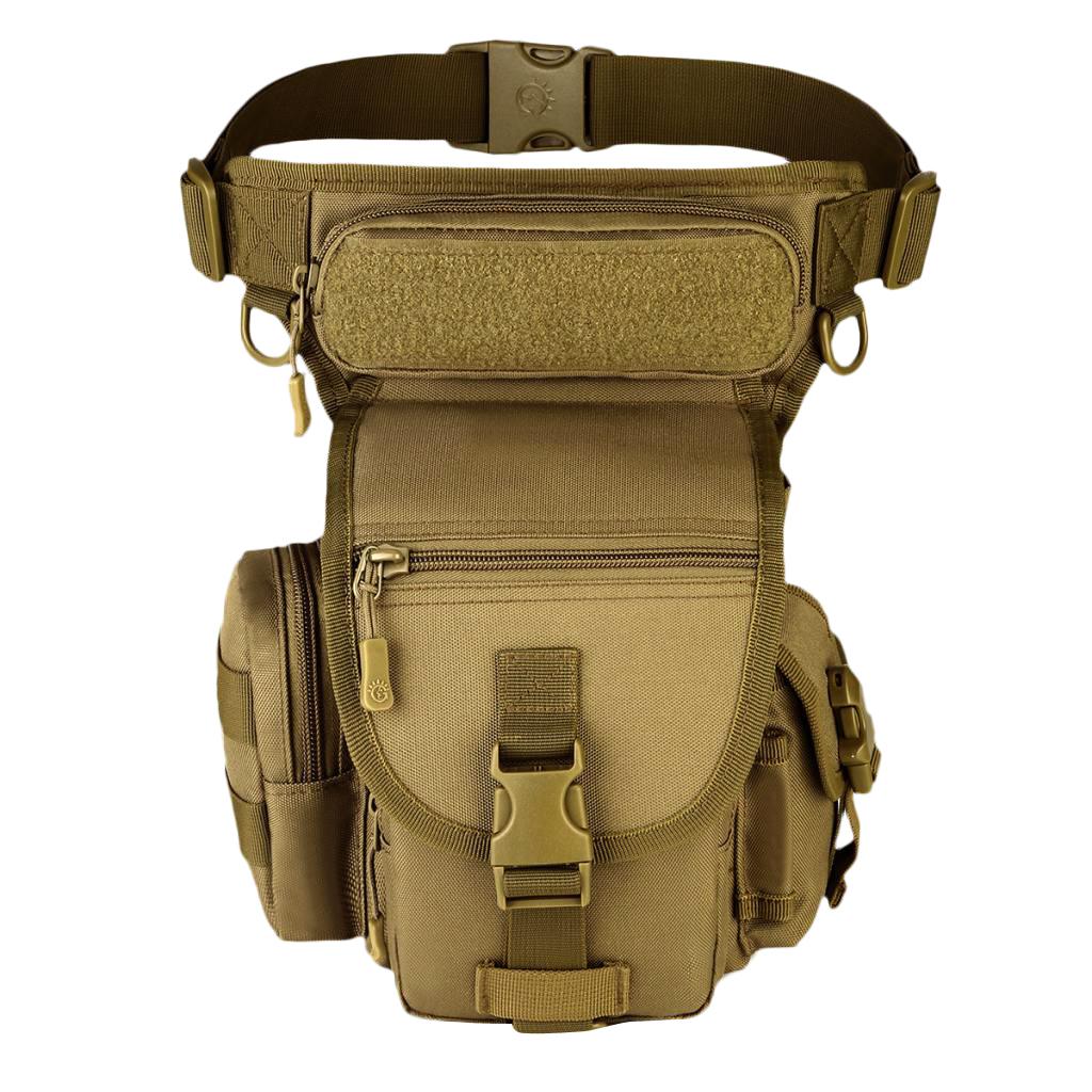 Tactical Drop Leg Bag Waist Belt Fanny Pack Utility Pouch Mud