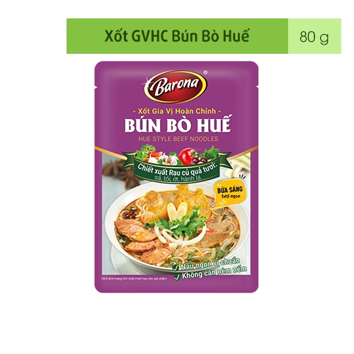 Xốt Gia Vị Bún Bò Huế Barona 110g ướp ngon chuẩn vị không cần nêm nếm