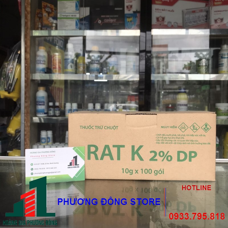 Thuốc diệt chuột Rat K 2% DP-10g