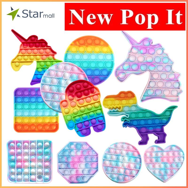 Pop It 2021 Đồ chơi giải trí thông minh, giảm căng thẳng hiệu quả cho người lớn, trẻ em(size lớn)