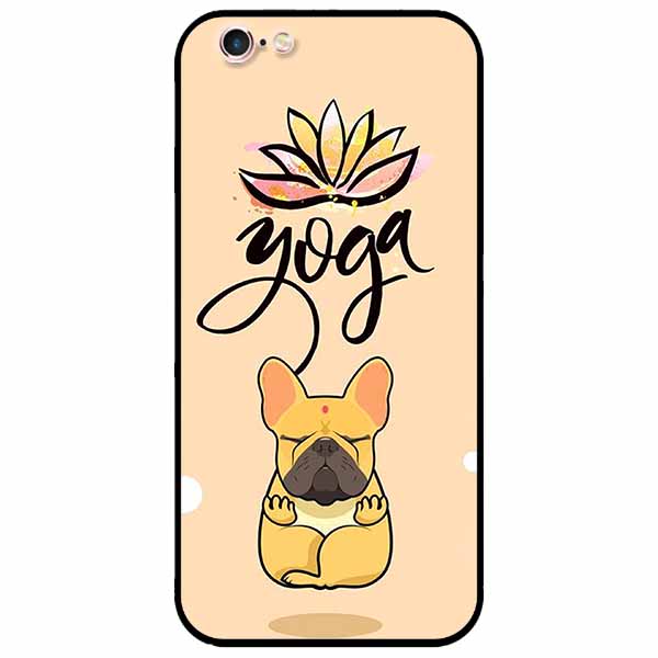 Ốp lưng in cho Iphone 6 Plus/ 6s Plus Mẫu Cún Yoga