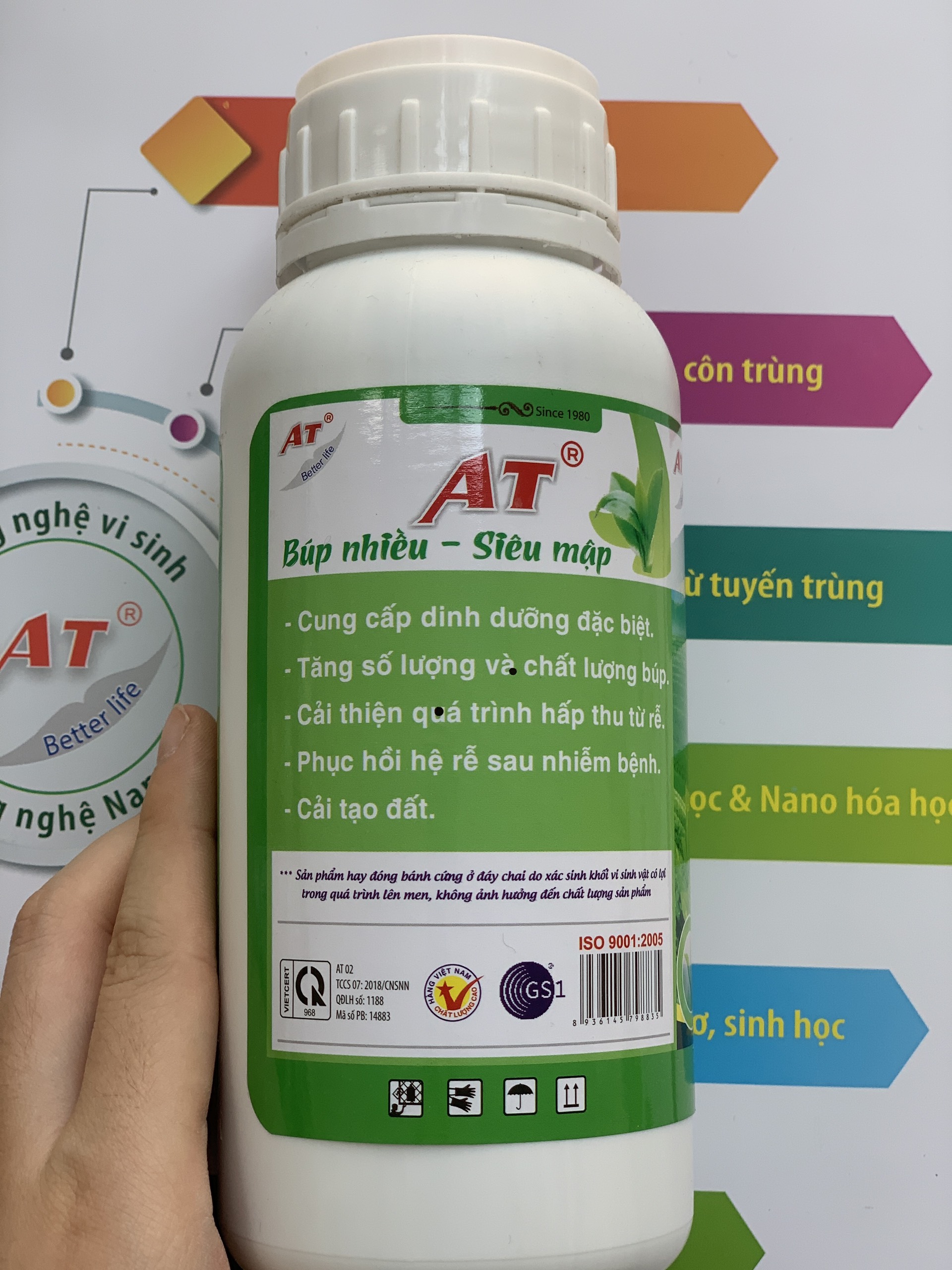 Phân Bón Kích Thích Bật Búp Cho Cây Chè Đậm Đặc AT 500ml Búp Nhiều Siêu Mập Phục Hồi Bộ Rễ Sau Nhiễm Bệnh