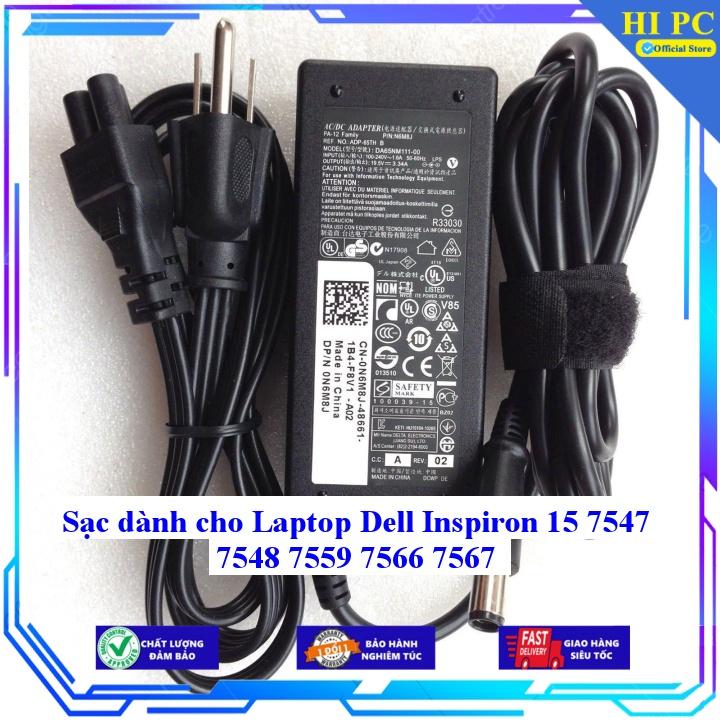 Sạc dành cho Laptop Dell Inspiron 15 7547 7548 7559 7566 7567 - Kèm Dây nguồn - Hàng Nhập Khẩu