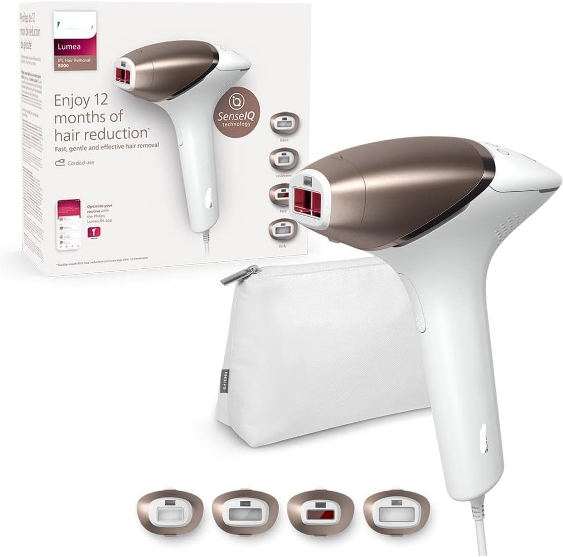 MÁY TRIỆT LÔNG PHILIPS LUMEA IPL 8000 BRI948/00 Hàng chính hãng