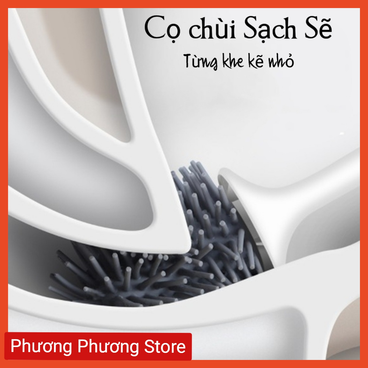 Bộ chổi cọ rửa nhà vệ sinh, nhà tắm thông minh ( gắn tường không cần đục lỗ )