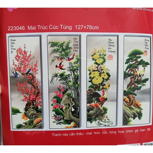 Tranh thêu chữ thập 223046-127x78cm