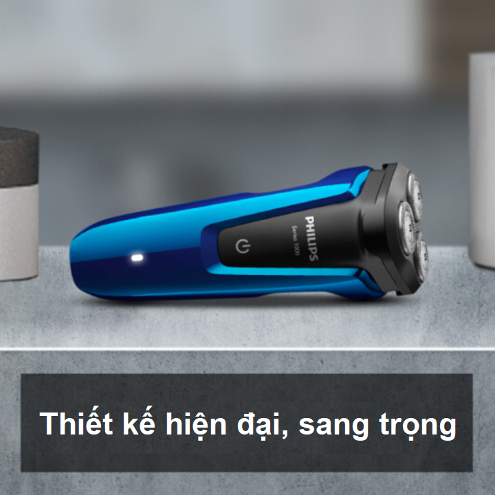 Máy cạo râu khô và ướt cao cấp thương hiệu Philips S1050 - HÀNG NHẬP KHẨU