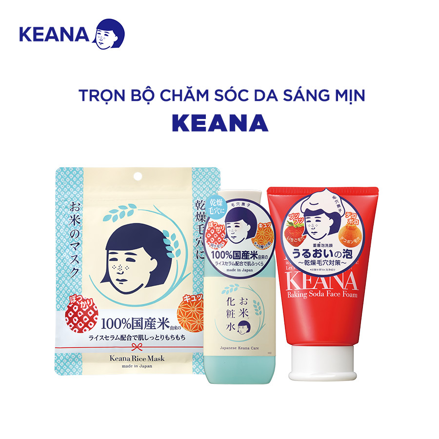 Combo K1 Chăm Sóc Da Sáng Mịn Keana (465ml)