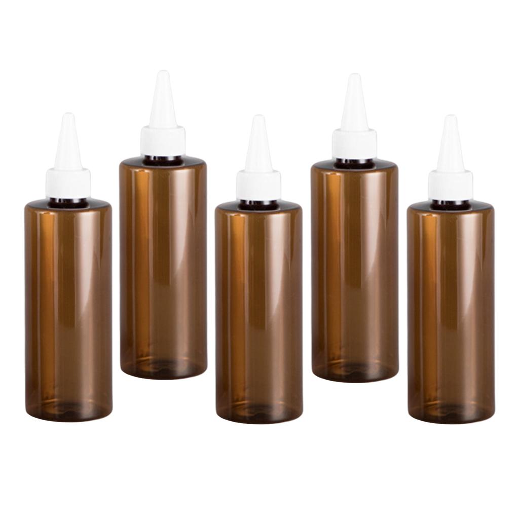 Set 5 Chai Rỗng Bằng PET Dùng Nhuộm Tóc