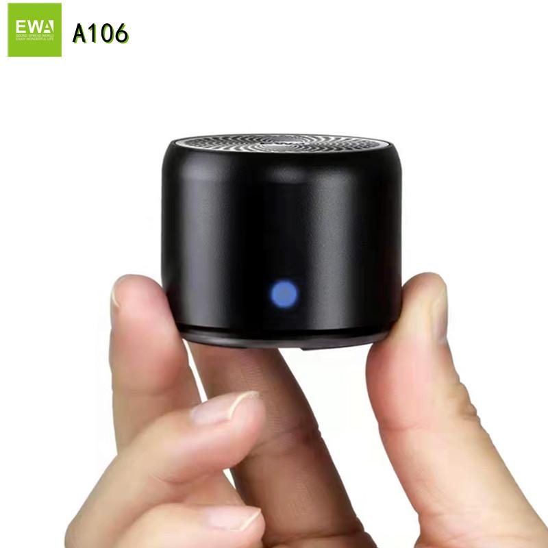Loa Bluetooth EWA Mini A106 Pro với Bộ tản nhiệt âm trầm tùy chỉnh, Chống nước IPX7
