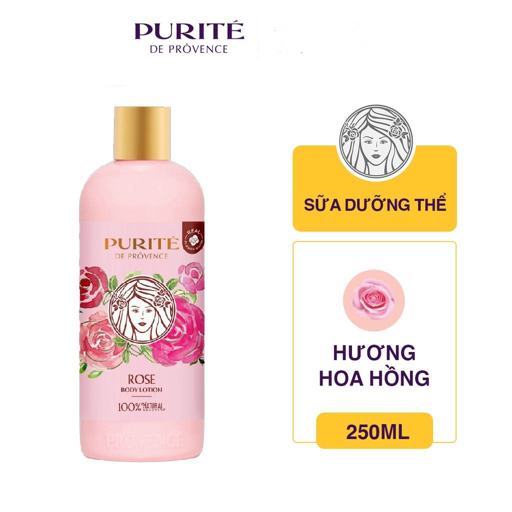 Sữa Dưỡng Thể Purité De Prôvence Hương Hoa Hồng 250ml